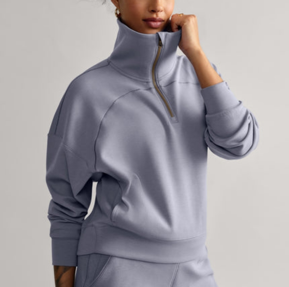 Rhone DreamGlow Half-Zip Pullover Purple Lavender Size Small